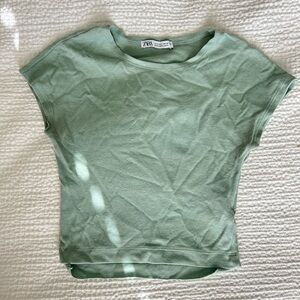 Zara Mint Green Short Sleeve Tee
